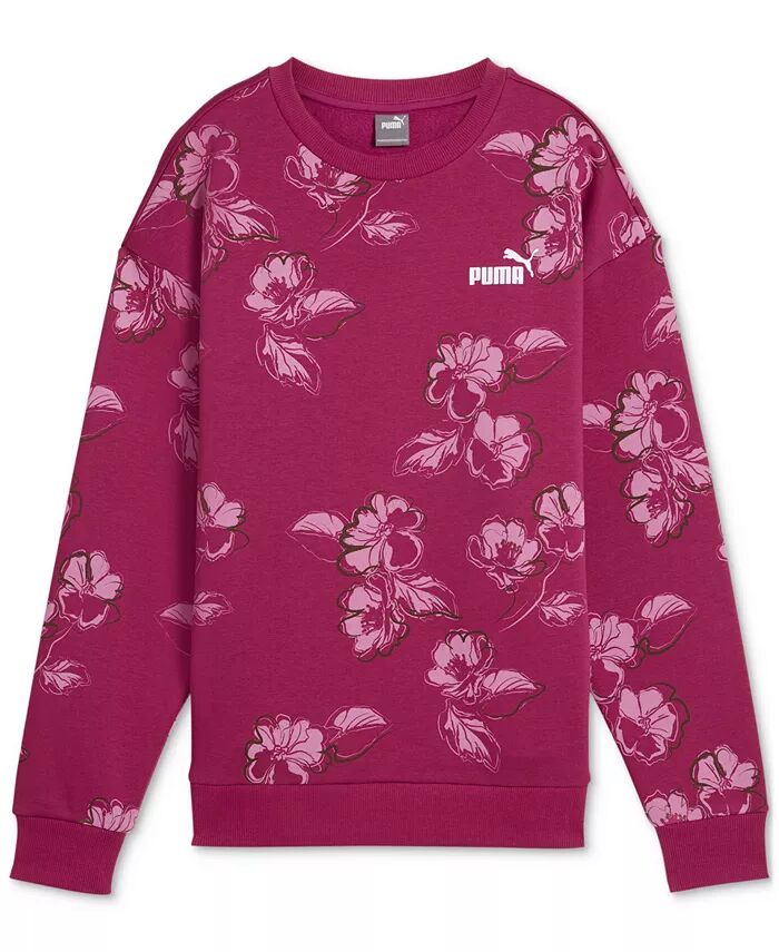 

Женская толстовка Essentials Floral Vibes с круглым вырезом Puma, розовый