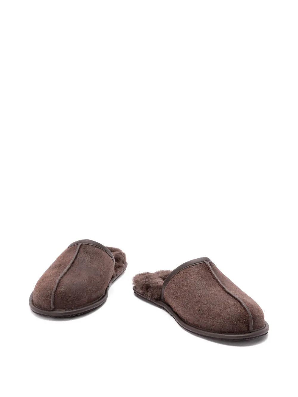 Замшевые слиперы UGG, коричневый — фото 4