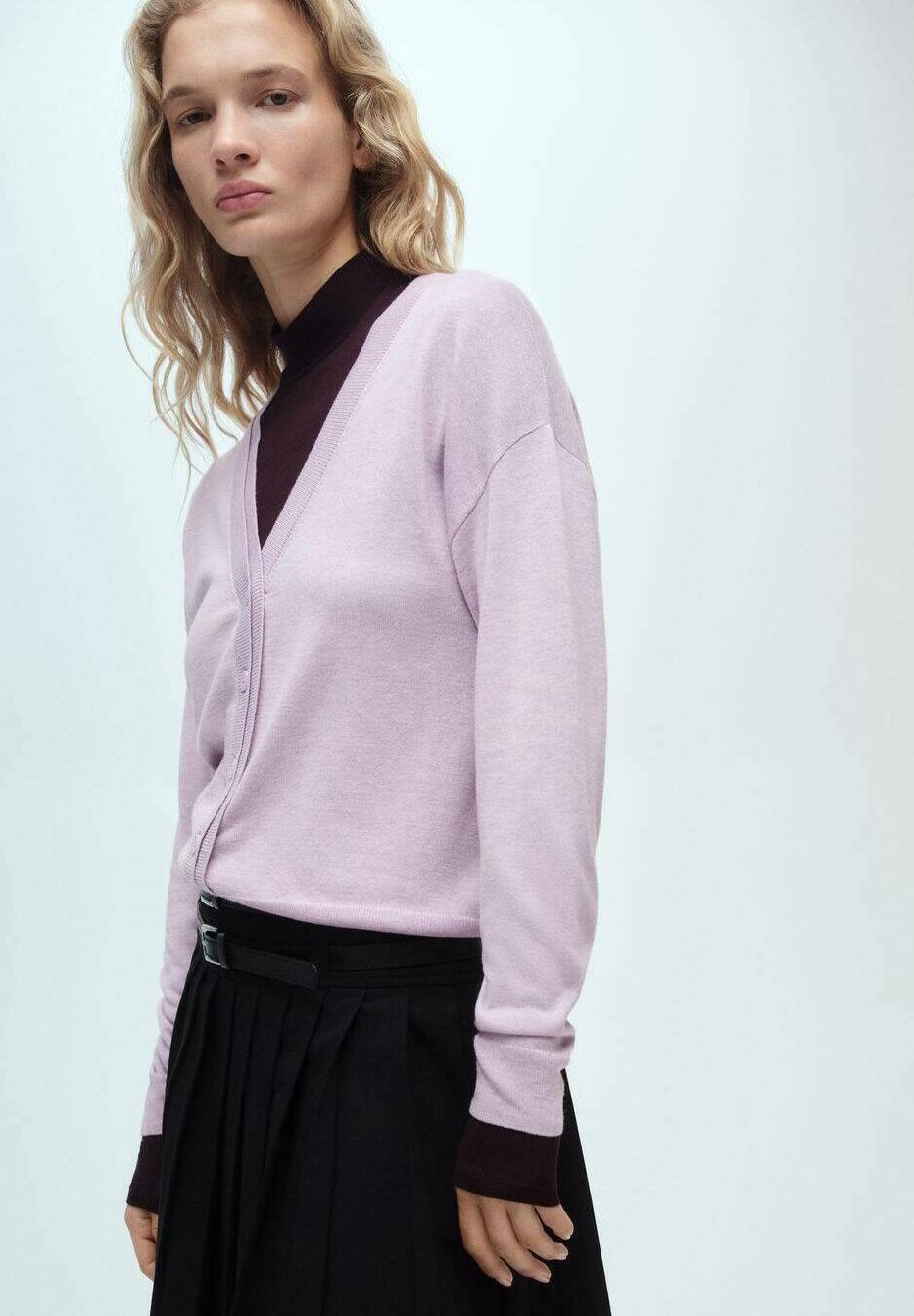 

Кардиган Mango, фиолетовый