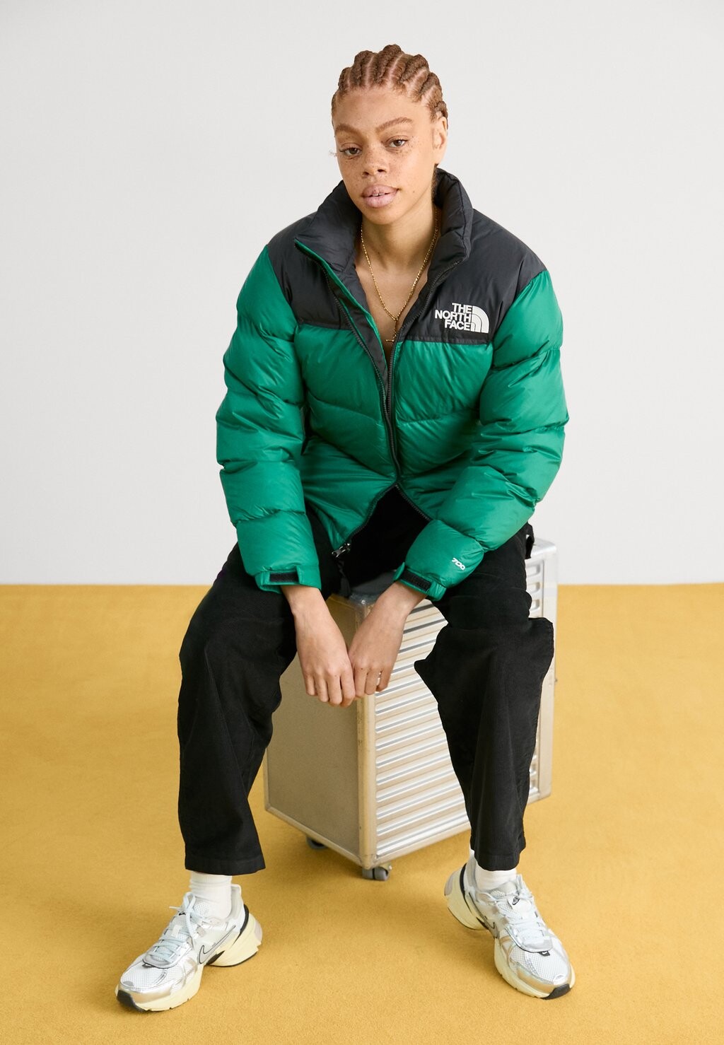 

Пуховик RETRO NUPTSE JACKET The North Face, зеленый