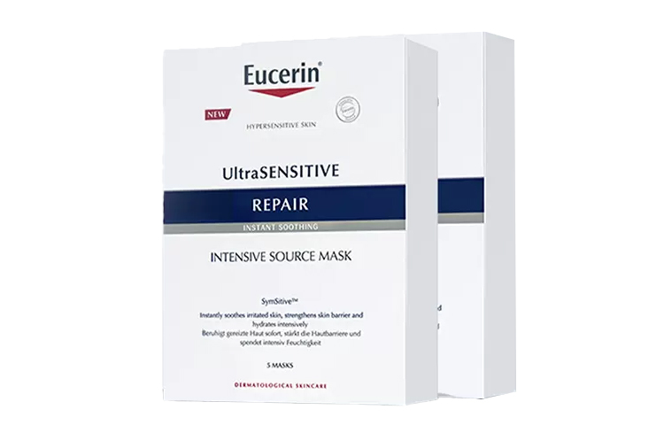 Восстанавливающие интенсивные тканевые маски Eucerin UltraSensitive Repair Intensive Source Mask, 5 шт — фото 2