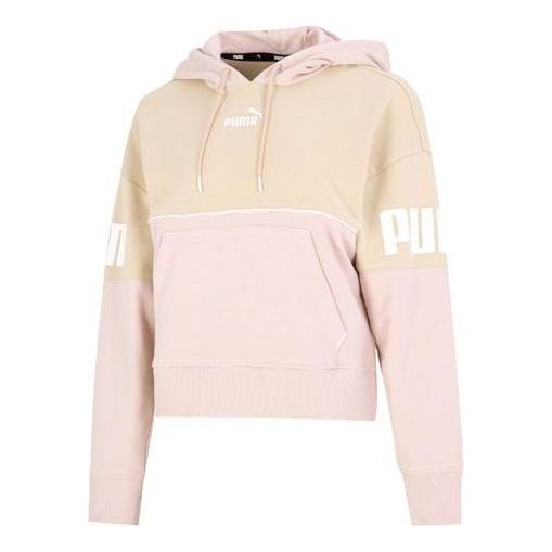 

Толстовка power colorblock hoodie 'pink' Puma, розовый