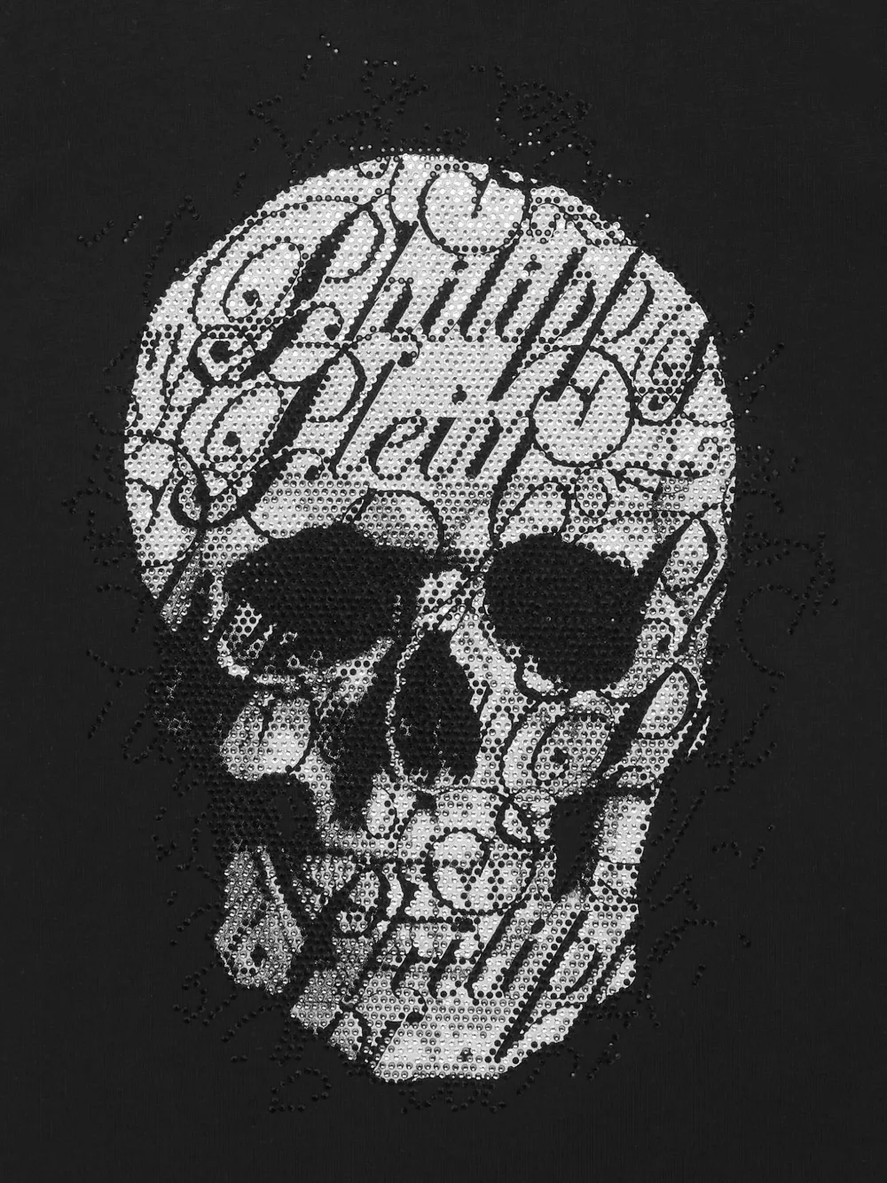 Футболка с изображением черепа Philipp Plein, черный — фото 3
