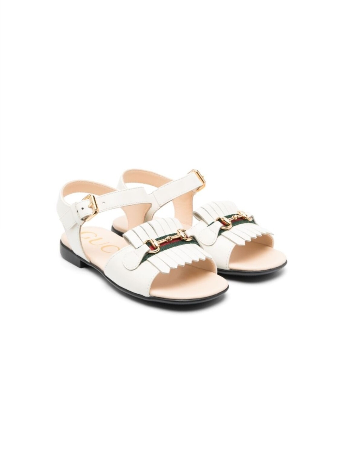 

Gucci Kids сандалии на плоской подошве, белый