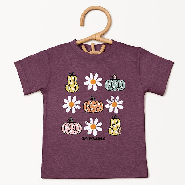 

Футболка с принтом Smileyworld pumpkin daisies chart The Juniper Shop, Charcoal