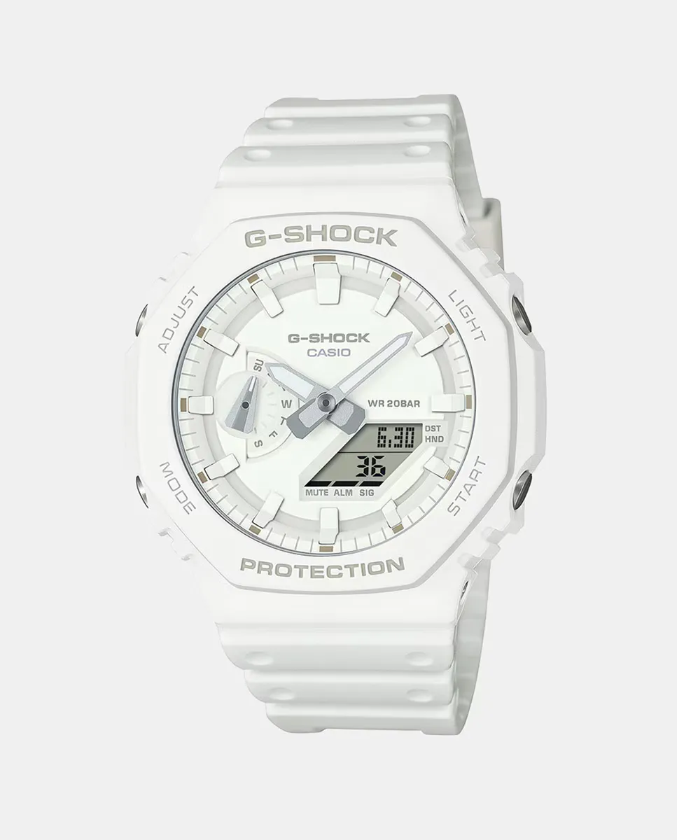 

GA-2100-7A7ER Часы Tone on Tone из экологически чистой белой смолы Casio, белый