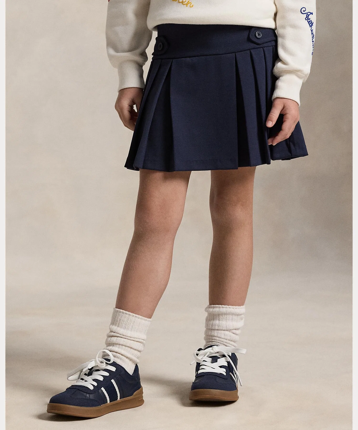 Детская юбка POLO RALPH LAUREN CHILDRENSWEAR с плиссировкой — фото 4