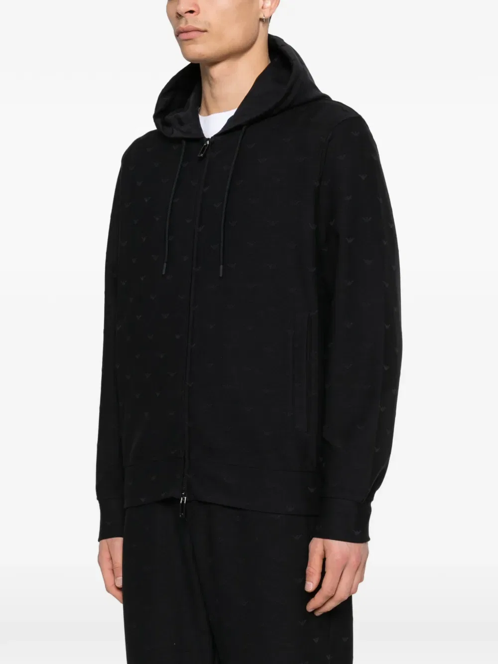 Толстовка на молнии Emporio Armani, синий — фото 3