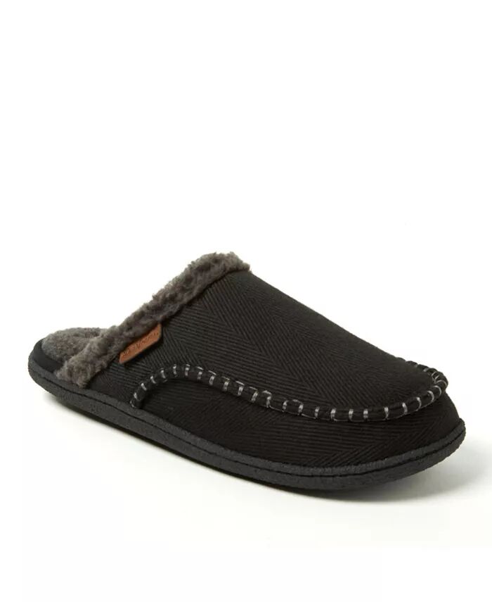 

Мужские домашние тапочки Matthew Moccasin Toe Scuff Dearfoams, черный