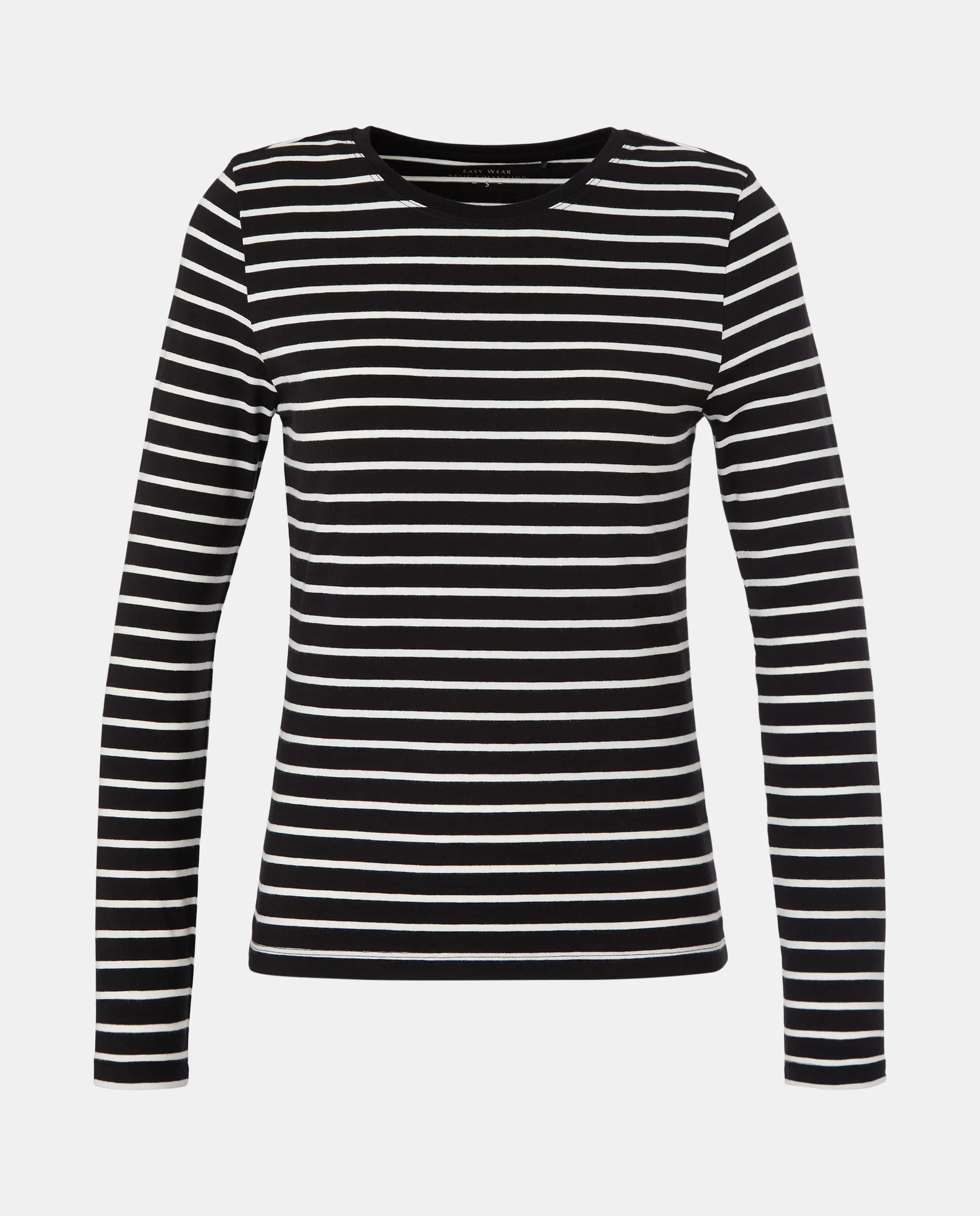 

Женская футболка с длинным рукавом и круглым вырезом Easy Wear, черный