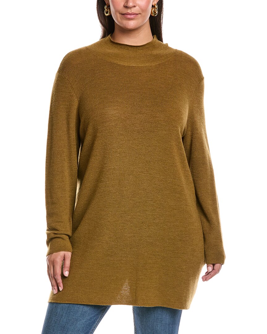 

Eileen Fisher Plus Шерстяная туника, зеленый