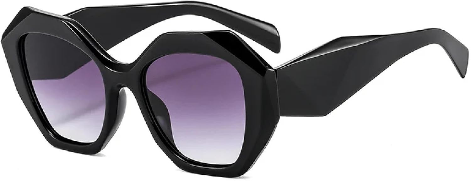 

Солнцезащитные очки с защитой от УФ-излучения UV400 | Панк, большая оправа, градиентный оттенок | Для женщин и мужчин, для занятий спортом на открытом воздухе и вождения DSVIGF, C2black-gray