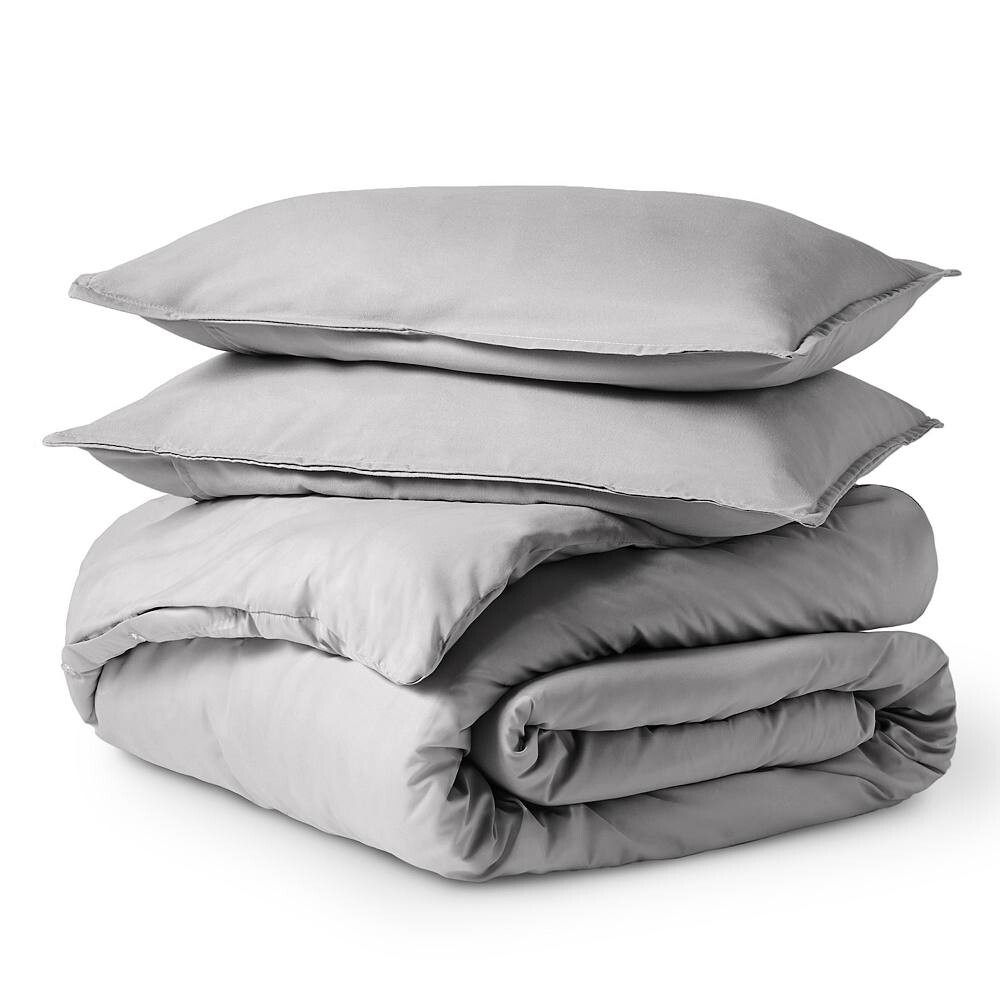 

Комплект пуховых одеял Bare Home с двойным начесом, цвет Light Grey