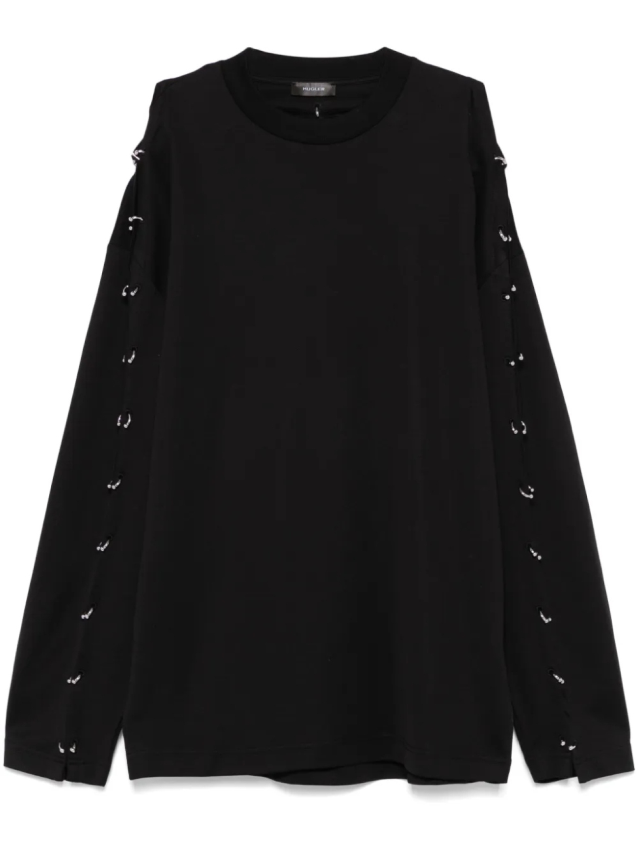 

Футболка с пирсингом Mugler, черный