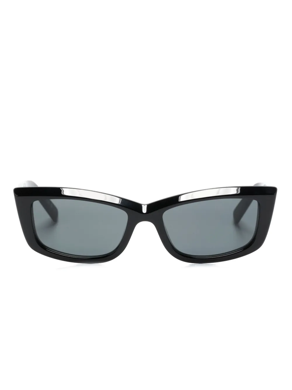 

Солнцезащитные очки в прямоугольной оправе Saint Laurent Eyewear, черный