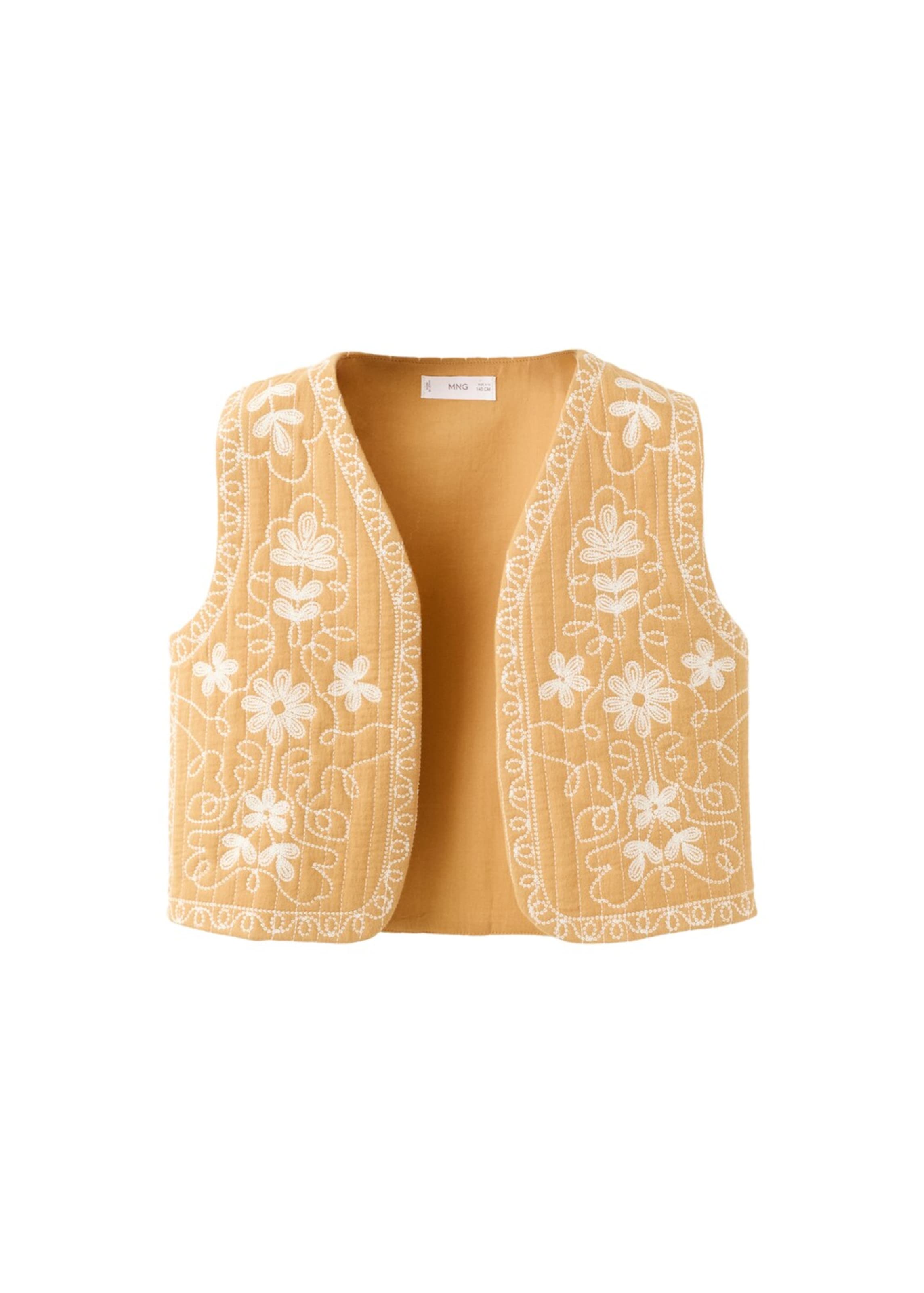 

MANGO KIDS Жилет 'Flowy' в цвете Cappuccino
