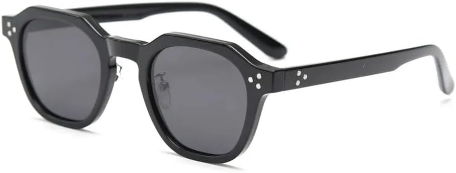 

Поляризованные солнцезащитные очки для женщин и мужчин, квадратные многоугольные винтажные солнцезащитные очки с толстой оправой, роскошные ретро-очки GHVWYX, Full Black