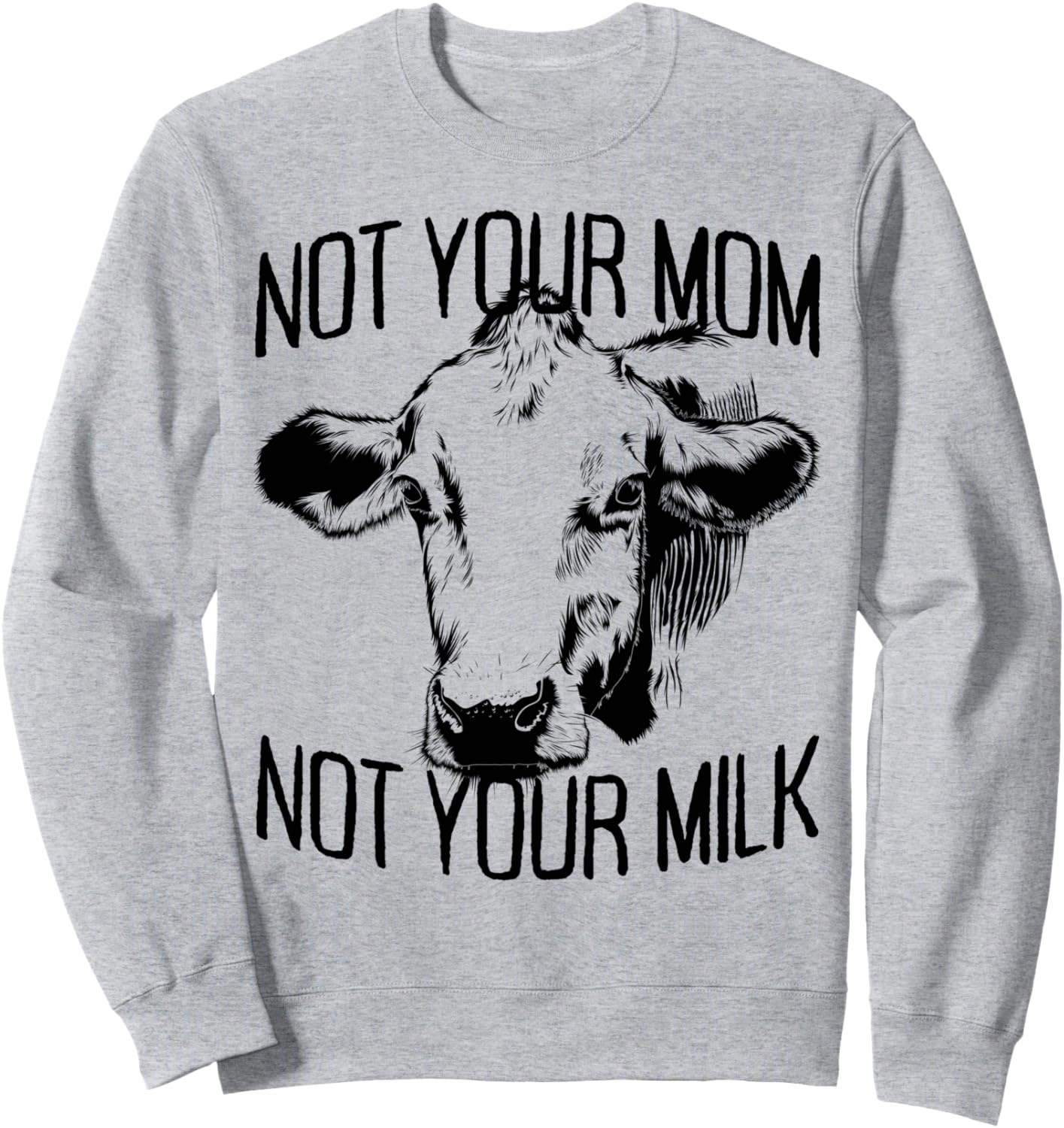 

Не твоя мама, не твое молоко. Вегетарианское молоко. Веганская толстовка Meatless, Vegetarian, Animal-Loving Clothing For Vegans, серый
