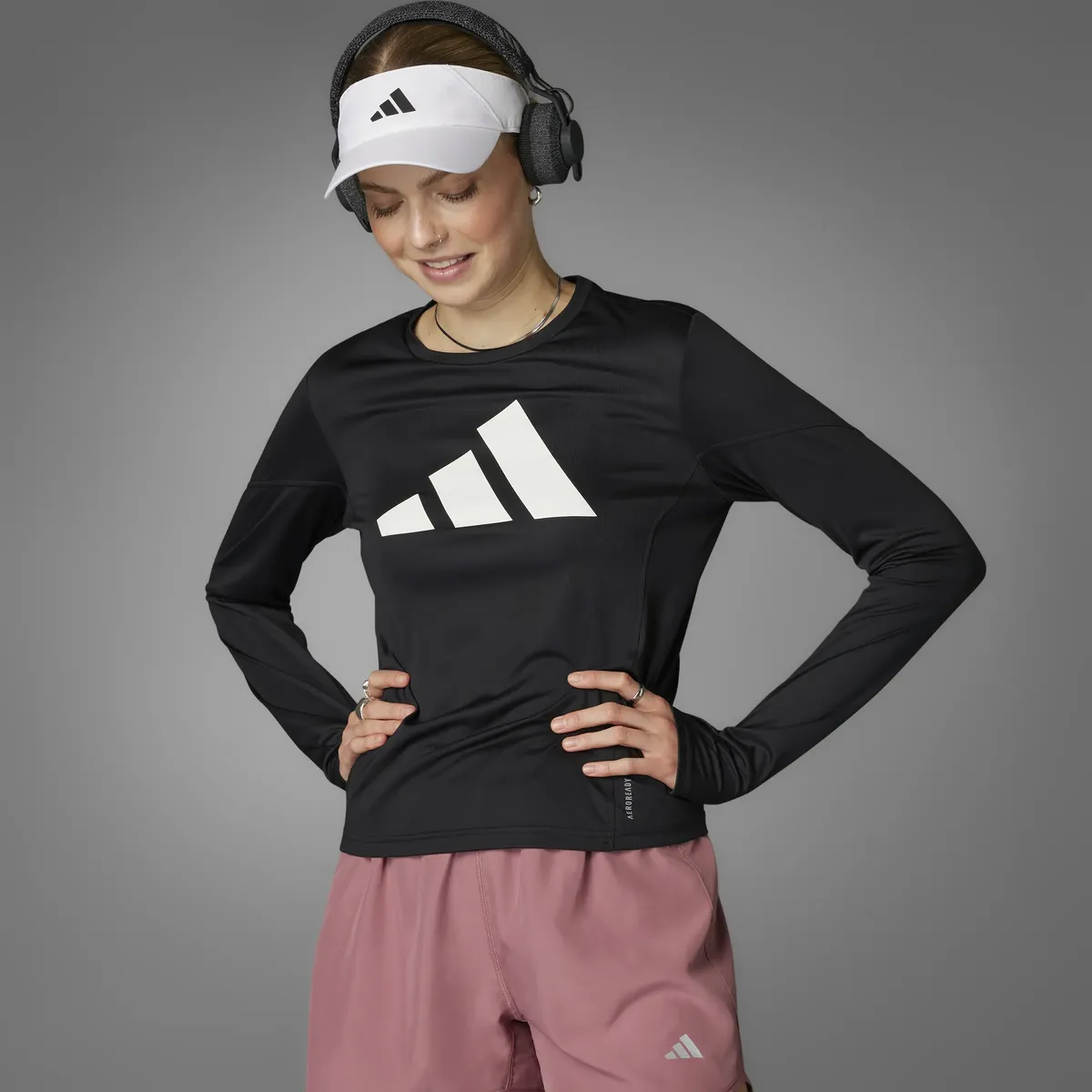 

Беговая футболка adidas Performance "RUN IT LS", черный