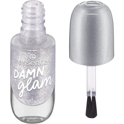 Гель-лак № 02 Damn Glam Silver Glitter Holographic 8 мл Essence