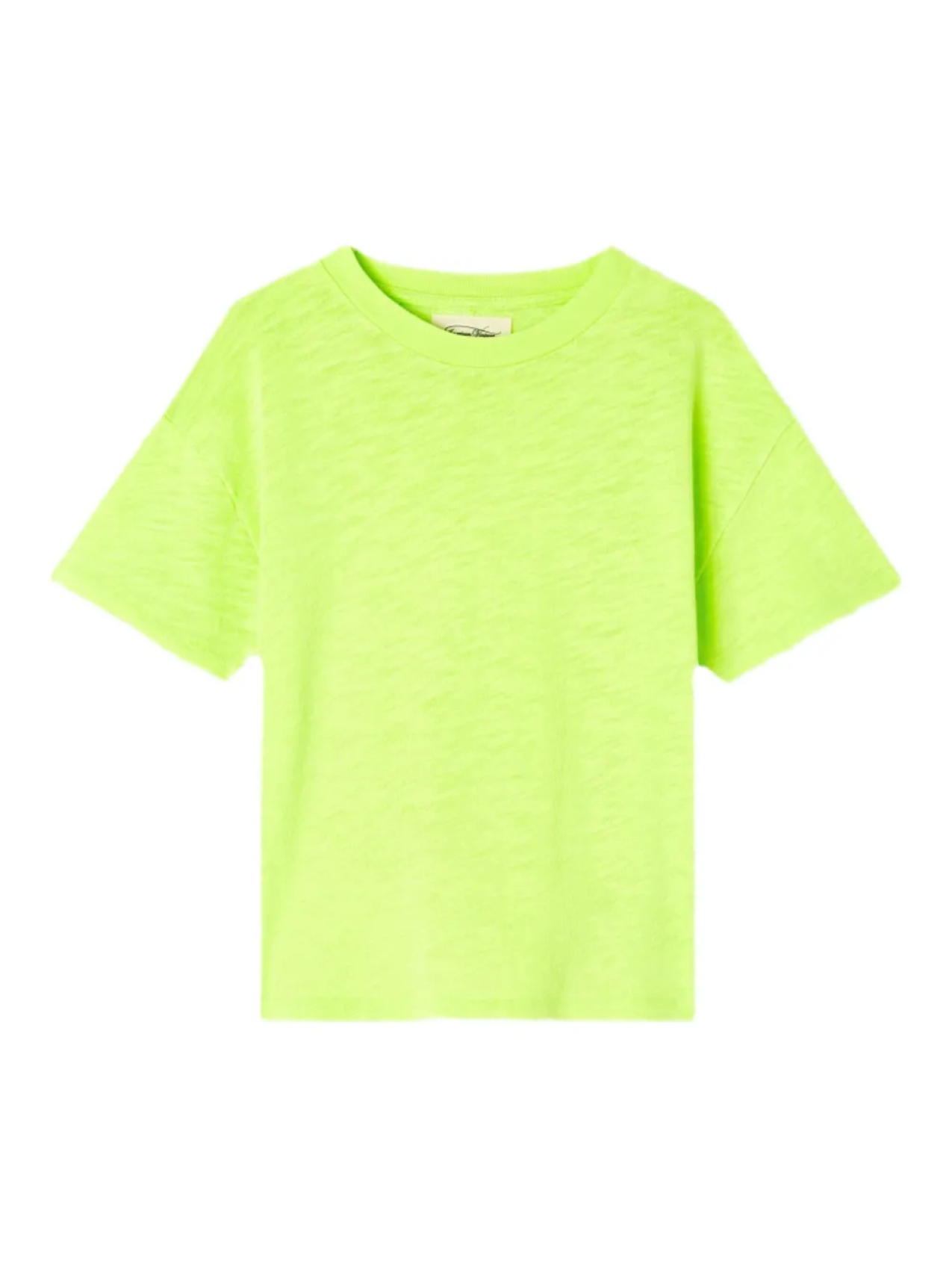 

Футболка с фактурой слэба American Vintage Kids, желтый