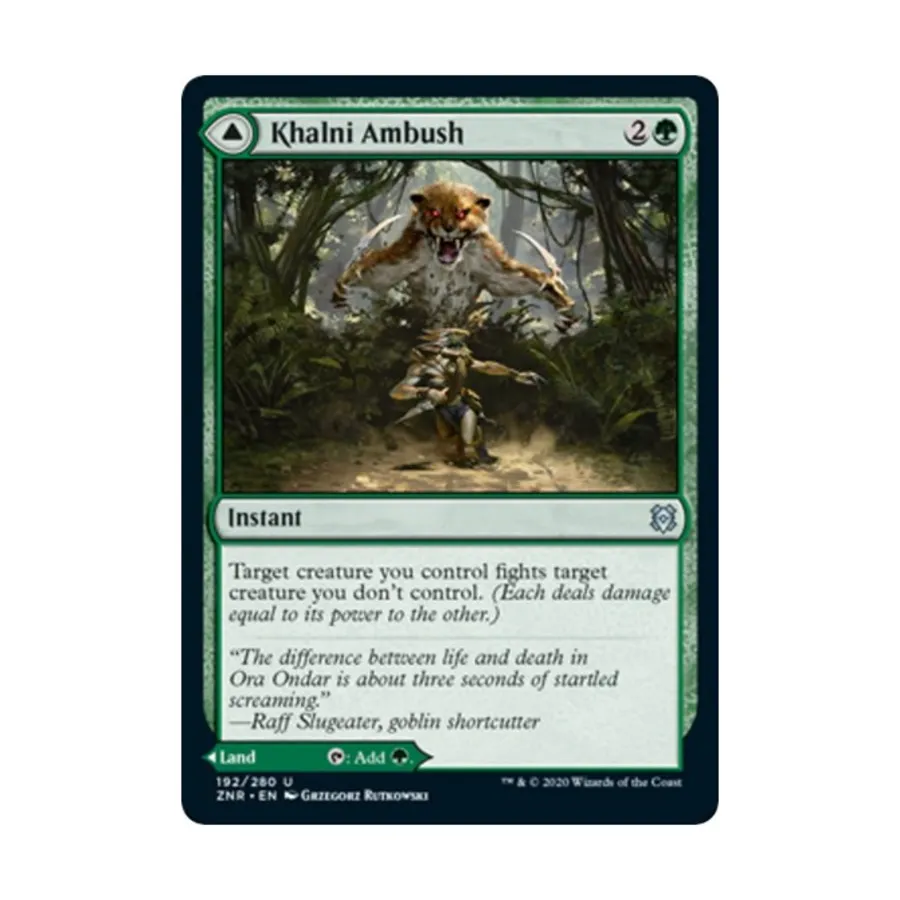 

CCG Засада Хални // Территория Хални (U), MTG - Zendikar Rising