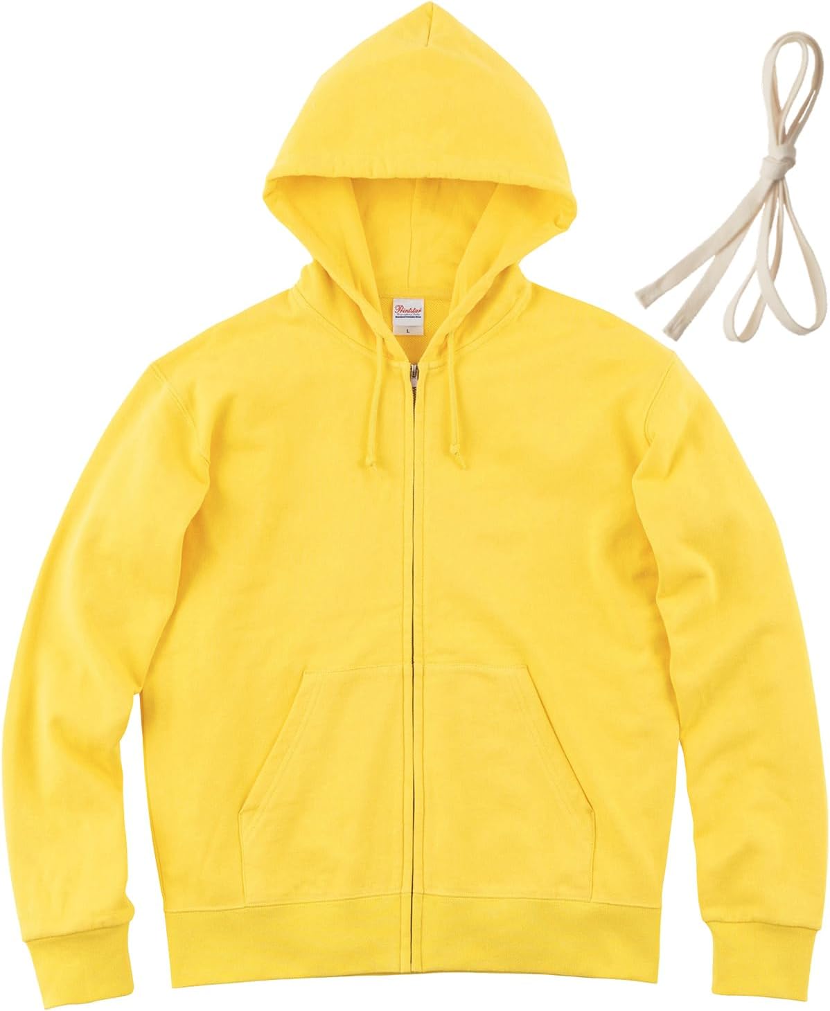 

Мужская толстовка Printstar 00189-NNZ, 273 г, на флисовой подкладке, стандартный капюшон с застежкой-молнией, желтый/бежевый