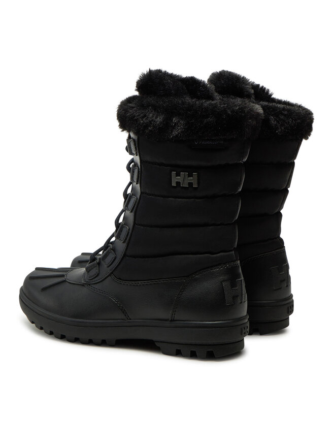 Женские зимние ботинки Helly Hansen Aurora кожаные стеганые, черный — фото 4