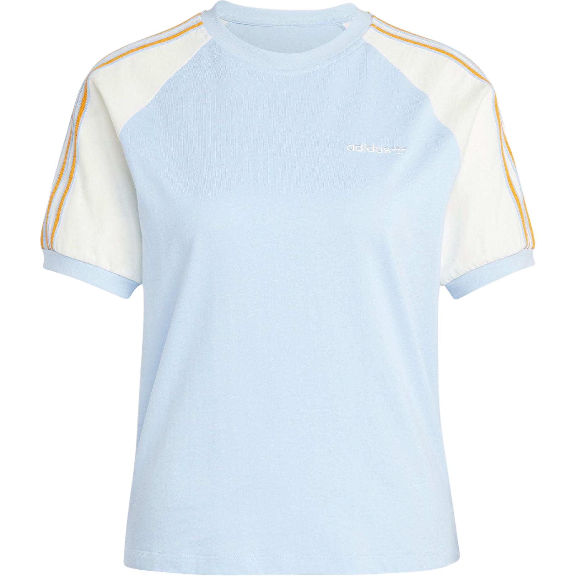 Футболка с круглым вырезом '80S Adidas Originals, розово-голубая — фото 2
