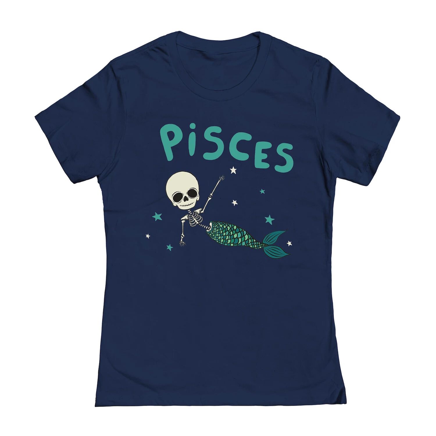 

Юниорская футболка Thiago Correa со знаком зодиака «Скелет» и «Рыбы» COLAB89 by Threadless