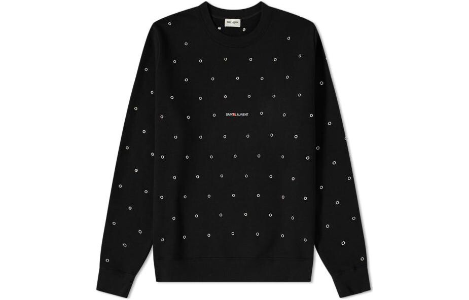 

Толстовка мужская Saint Laurent в крапинку, черный