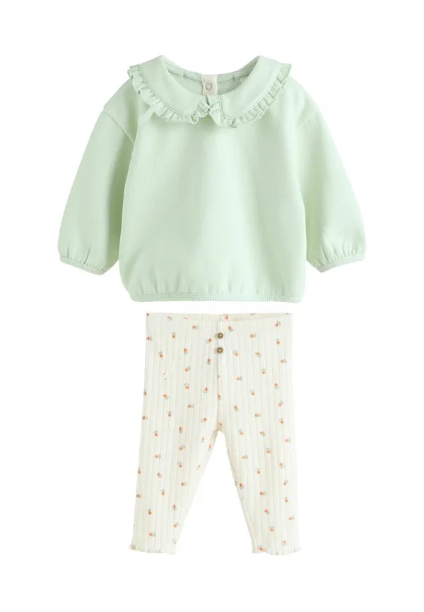 Леггинсы брюки Next, Sage Green/Cream Ditsy