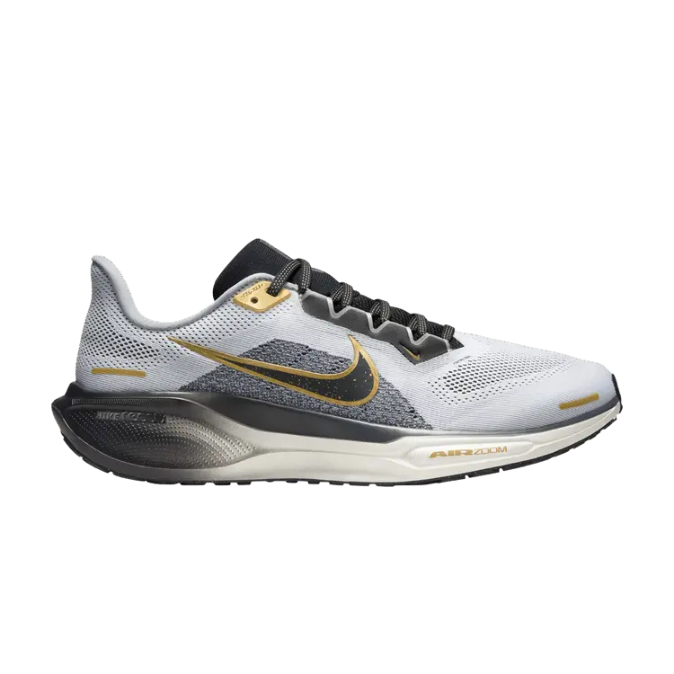 

Кроссовки Nike Air Zoom Pegasus 41 Premium 'White Black Metallic Gold', белый