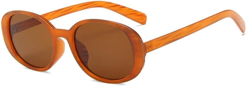 

Солнцезащитные очки с защитой UV400 | Легкая овальная оправа, цветные линзы | Для женщин и мужчин, для занятий спортом на открытом воздухе и вождения DSVIGF, Brown Brown