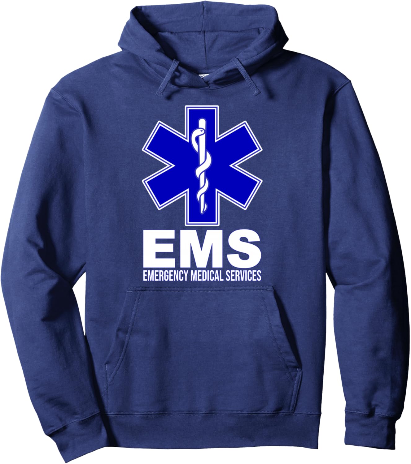 

Худи EMS STAR OF LIFE EMT PARAMEDIC Ems First Responder Uniform Costume Apparel, темно-синий
