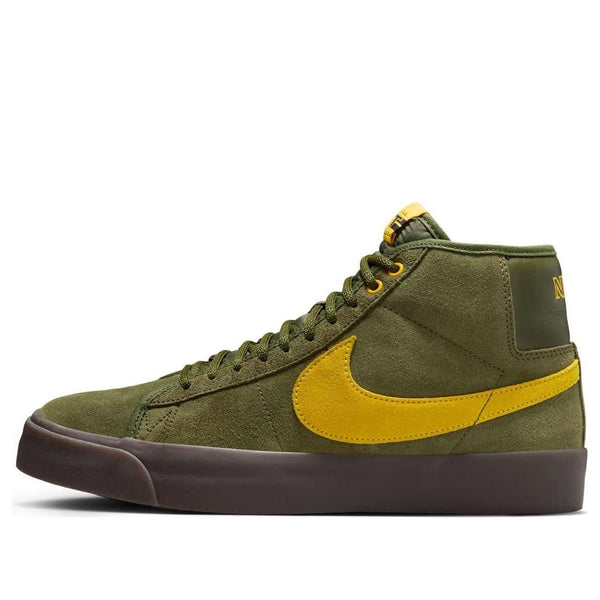 

Кроссовки x antihero sb blazer mid 'rough green amarillo' Nike, зеленый