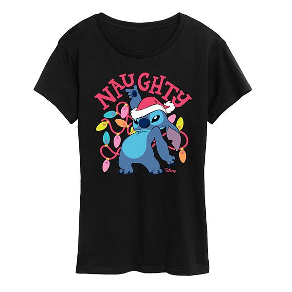 

Футболка с принтом Lilo and Stitch Naughty List Disney