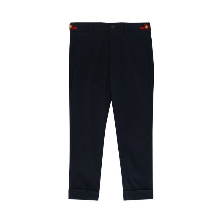 

Брюки Gucci Kids Cuffed Trouser Pants, Navy