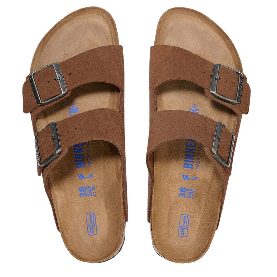 Arizona Shoes Unisex Tea Brown Regular Loose Fit Birkenstock, коричневый — фото 4