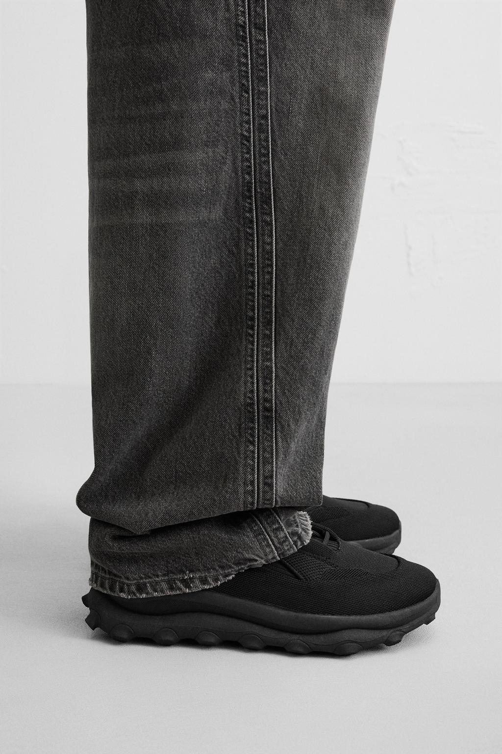

Кроссовки из плотной ткани ZARA, черный
