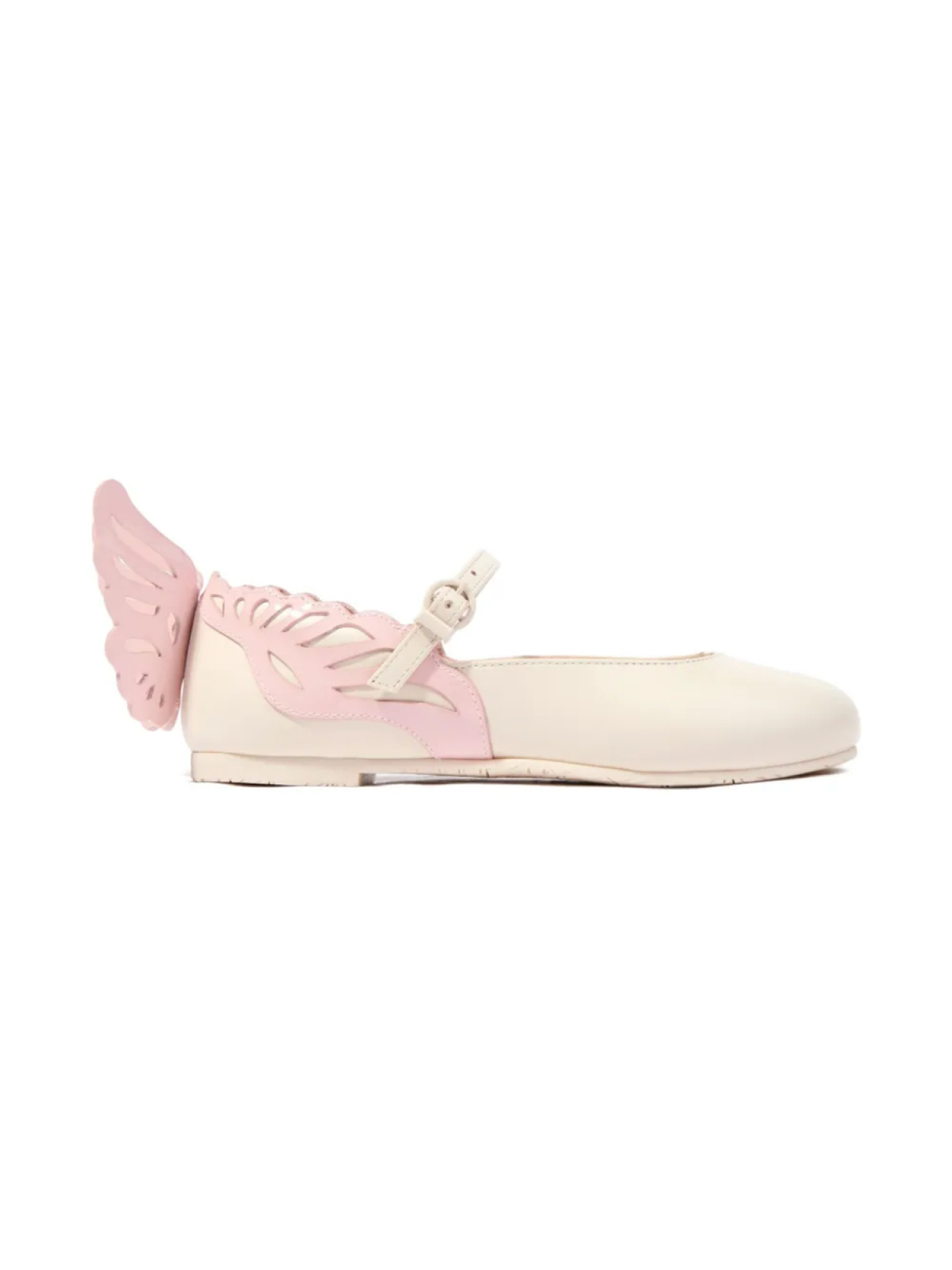 

Кожаные балетки Wings Sophia Webster Mini, нейтральный
