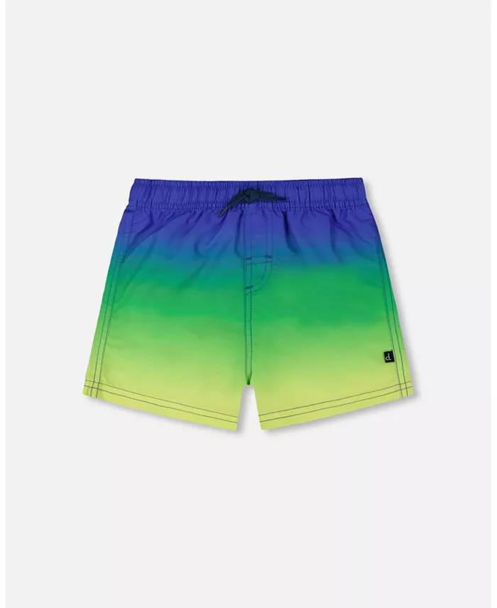 

Плавки для мальчиков Blue, Green, And Lime Gradient - для малышей/детей Deux par Deux, зеленый