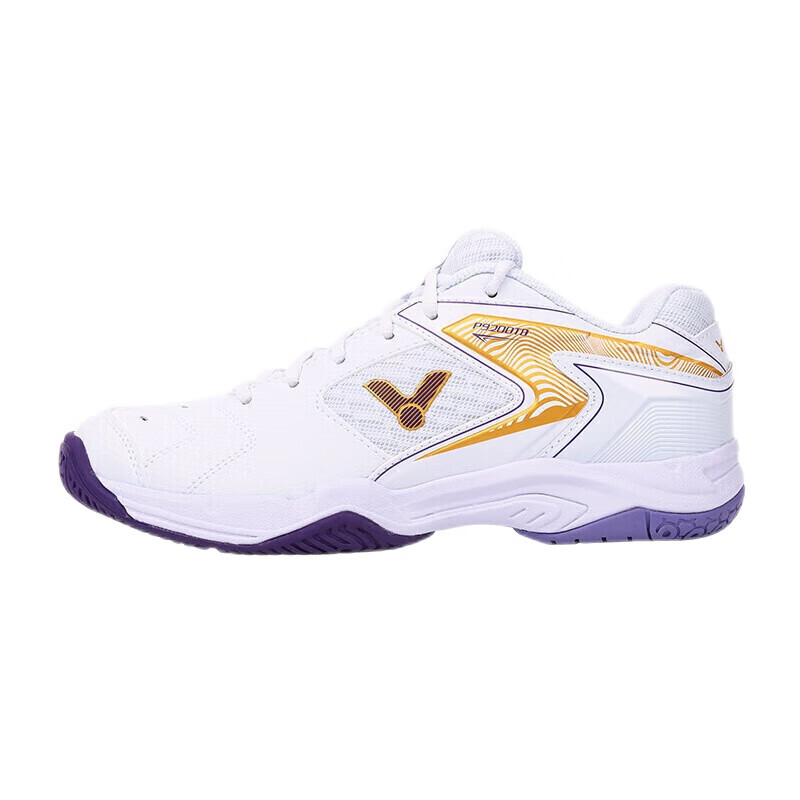 

Кроссовки VICTOR Badminton Shoes Unisex Low-top White/purple/yellow, белый/фиолетовый