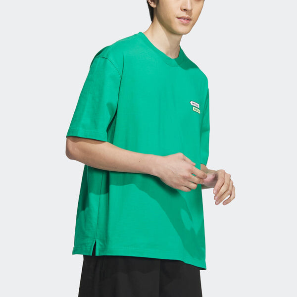 Футболка с графическим тиснением Adidas, зеленый — фото 4