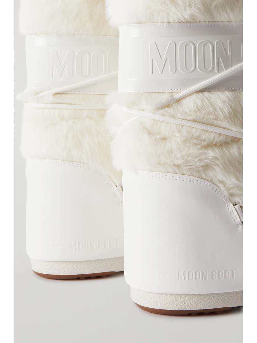 Зимние ботинки Icon из искусственного меха и искусственной кожи Moon Boot, белый — фото 4