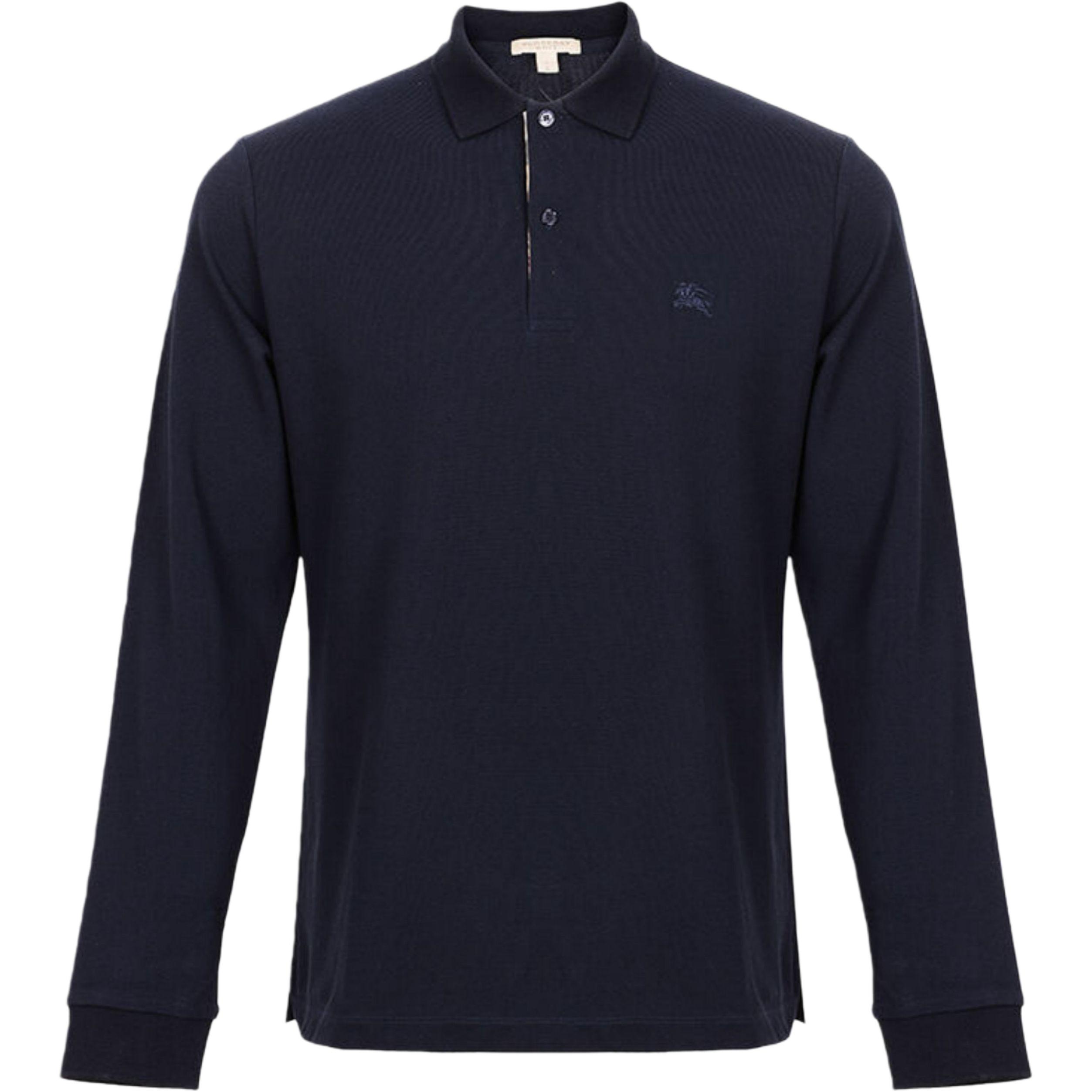 

Burberry Поло для мужчин Blue Polo Collar Moderate