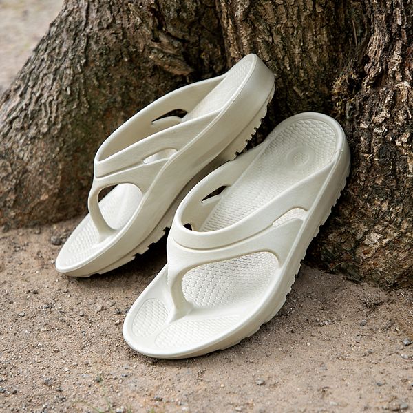 Взрослые легкие амортизирующие восстановительные шлепанцы Oka Recovery Footwear, Oolong Beige — фото 2