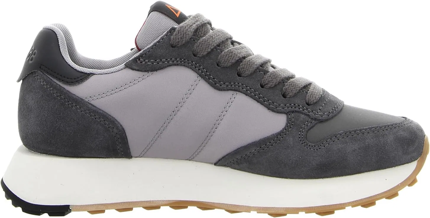 Кроссовки SUN68 Jaki Bicolour Flat Trainers, Gray — фото 3