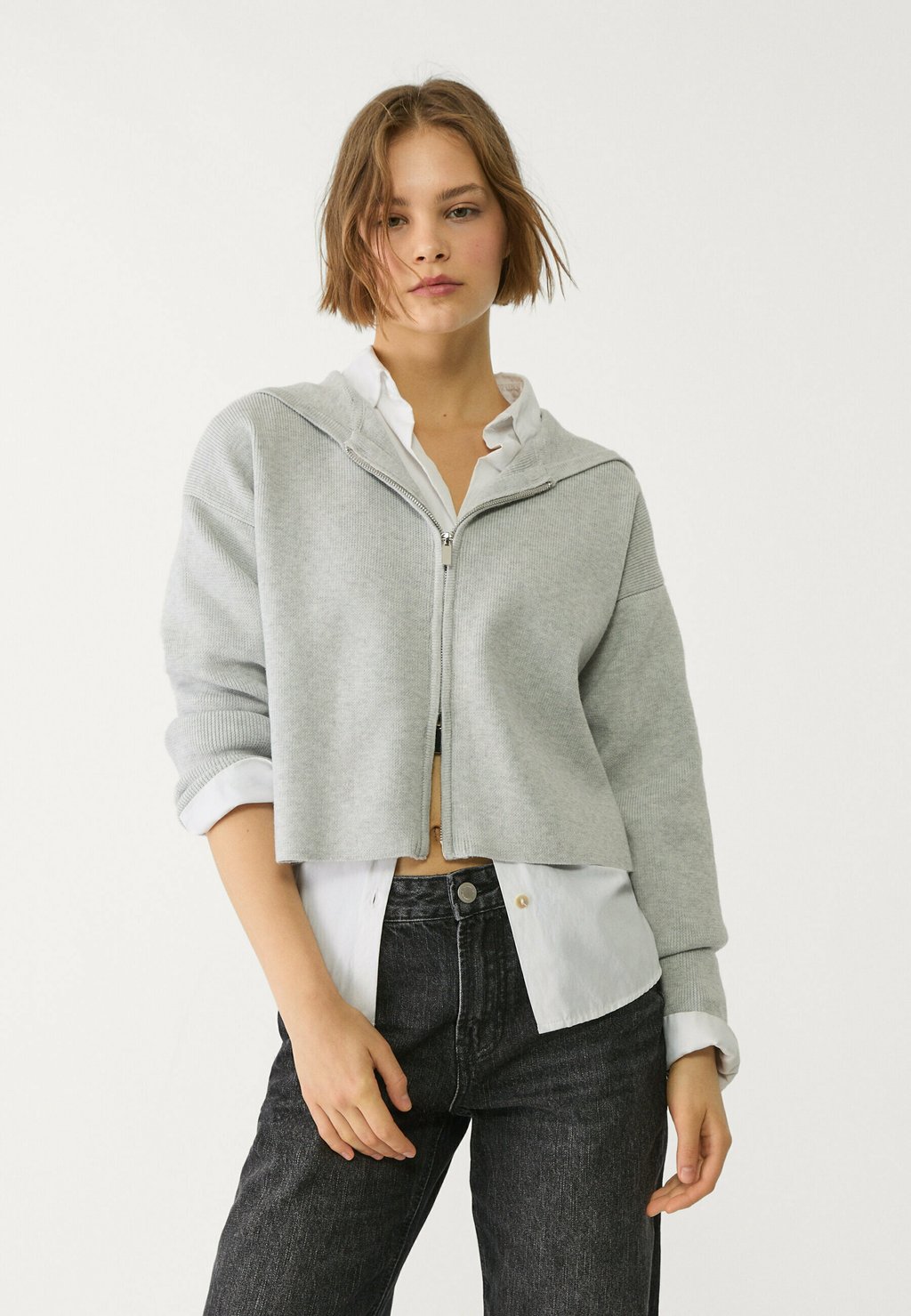 

Кардиган Stradivarius, серый