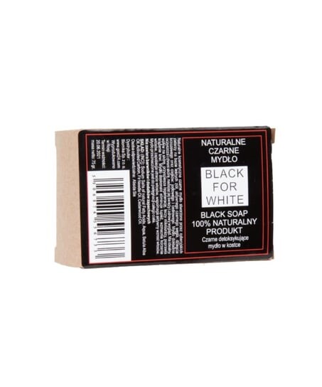 

Черное мыло детоксикационное 75 г BLACK FOR WHITE